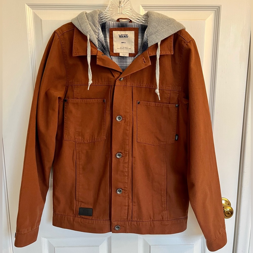 Vans Brown Denim Jacket with Hood